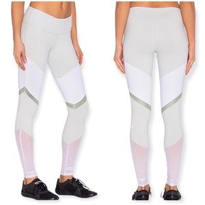 166✨Alo Yoga Gray Alosoft Sheila Heathered Colorblock High Rise Leggings✨
